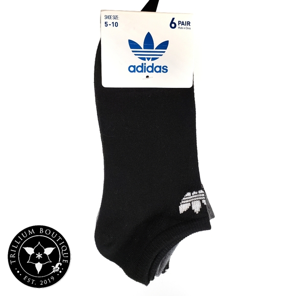 Adidas Women's Socks 6 Pairs Shoe Size 5-10 NWT! - Picture 2 of 3